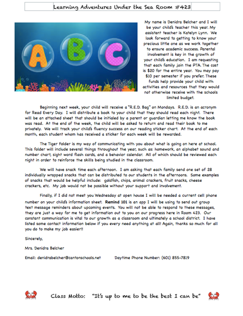 Kindergarten Under the Sea 